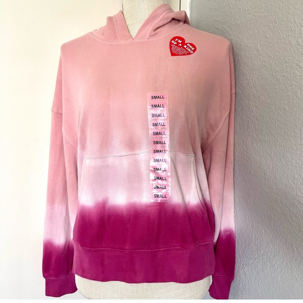 Wild Fox Soft Pink Ombré pullover sweater